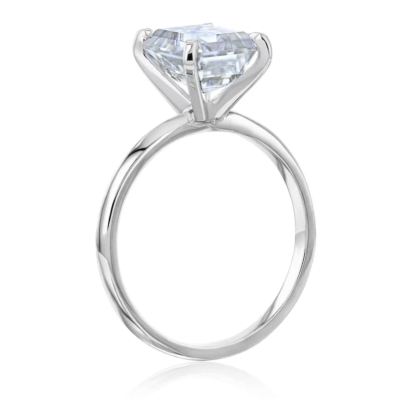 Annello by Kobelli 14k Gold 2.5 Carat Emerald Forever One Moissanite Solitaire Engagement Ring (DEF/VS).
