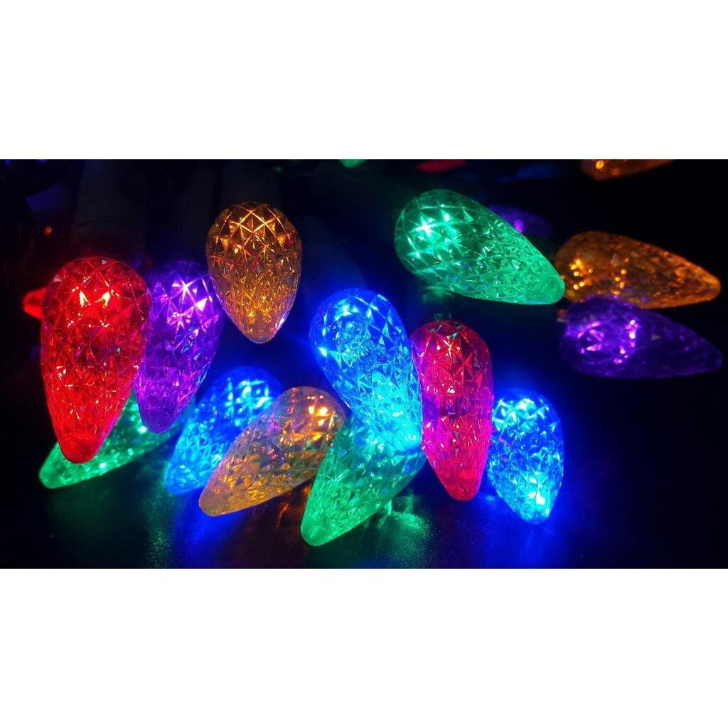 Multi(Red, Blue, Yellow, PURPLE, Green) LED Light String Set of 70 Lights C6