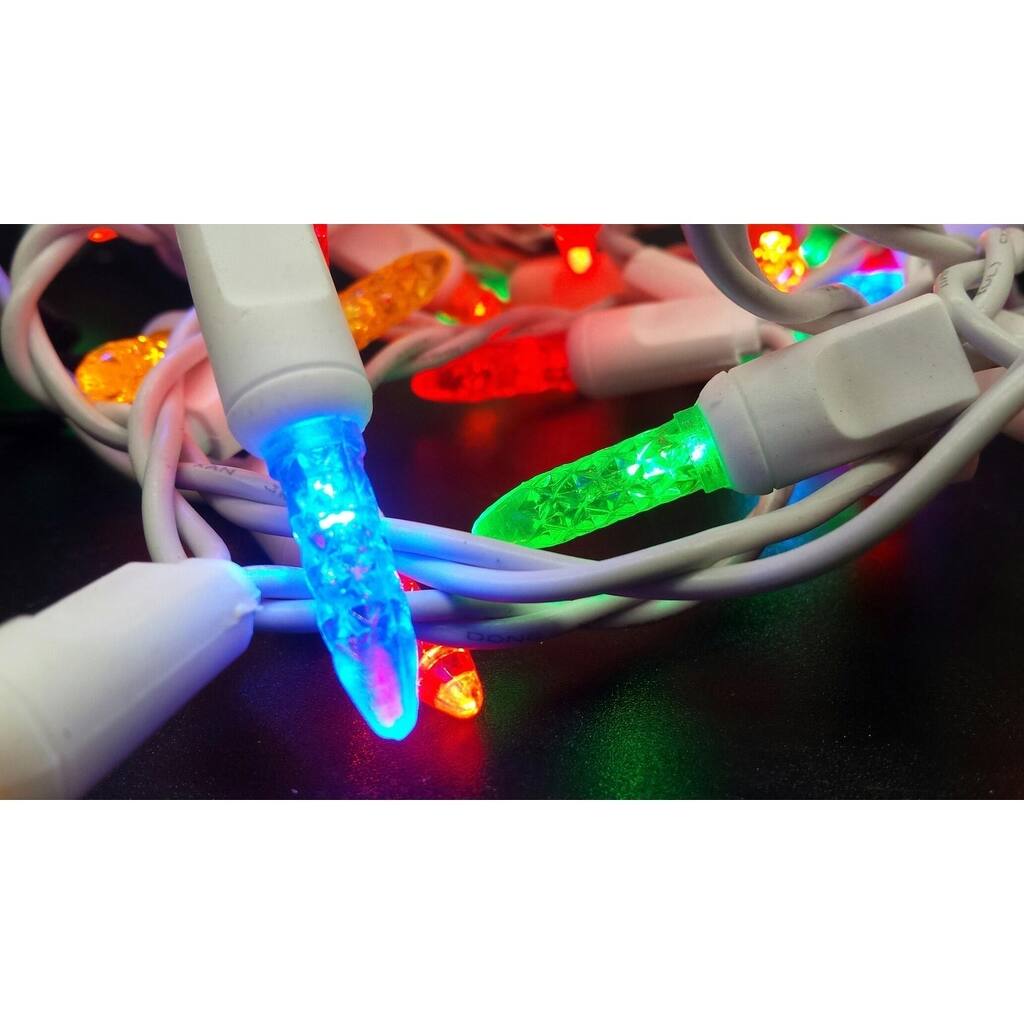 Multi(Red, Blue, Yellow, Orange, Green) LED Light String Set of 70 Lights Icicle