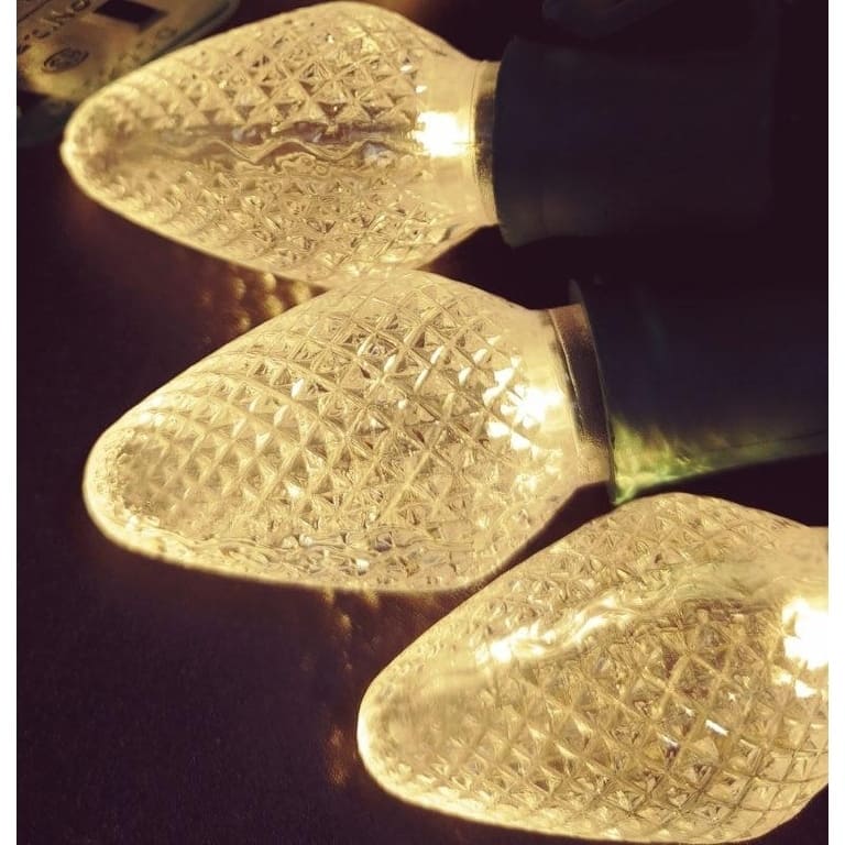 Warm White LED Light String Set of 25 Lights C7