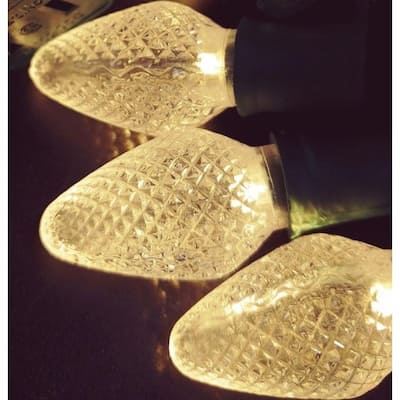 Warm White LED Light String Set of 25 Lights C7