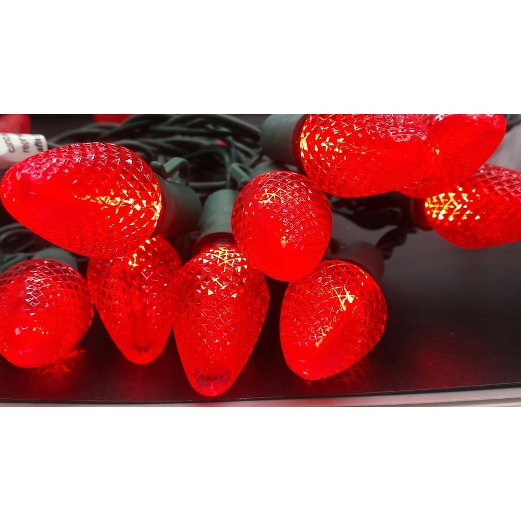 Red LED Light String Set of 25 Lights C7