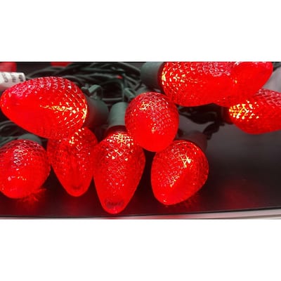Red LED Light String Set of 25 Lights C7