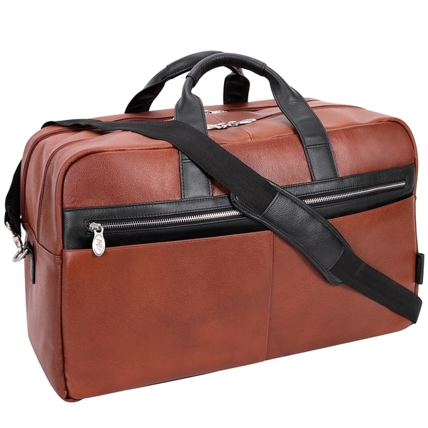 leather duffle bag with laptop compartment