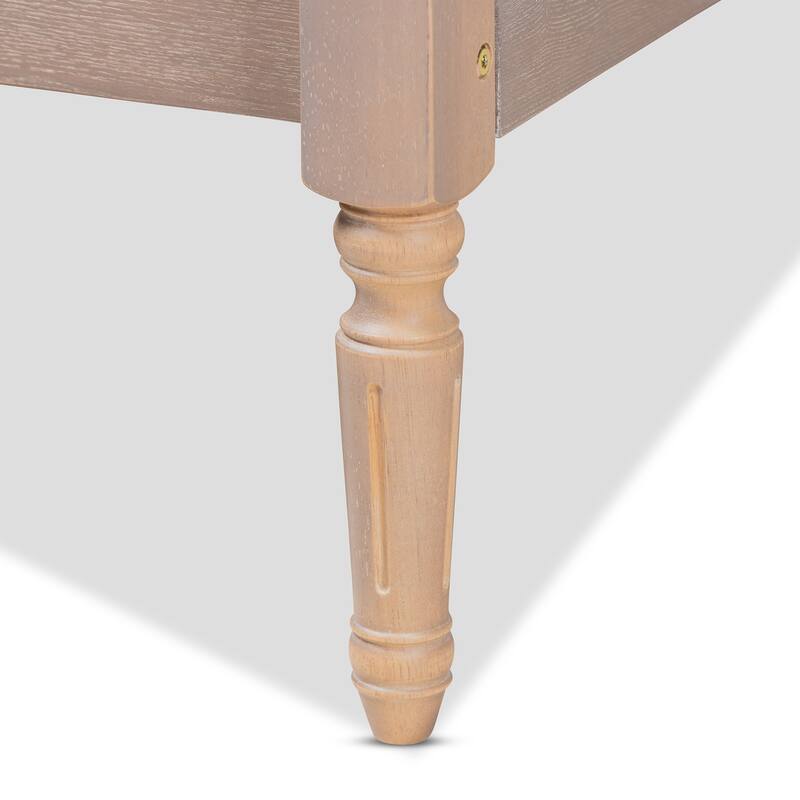 Colette French Bohemian Wood Platform Bed Frame
