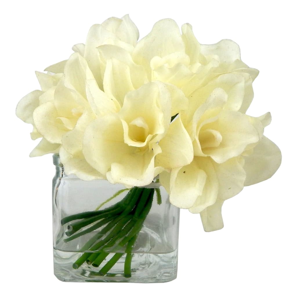 Real touch cymbidium orchid arrangement