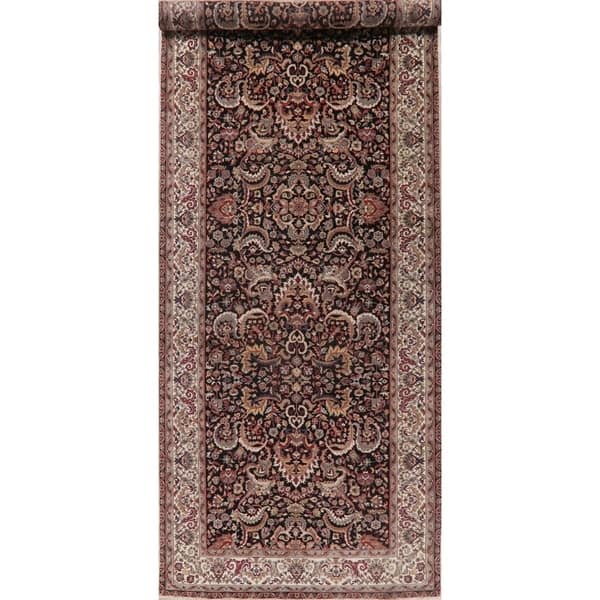 slide 1 of 20, Agra Oriental Traditional Carpet Hand Knotted Wool Indian Rug - 17'4" X 6'1" Runner