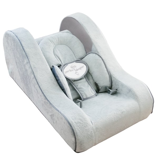 slide 2 of 2, Serta Deluxe Lightweight Portable Infant Napper, Grey