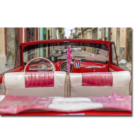 50's Car Havana by Richard Silver Gallery Wrapped Canvas Giclee Art (16 in x 24 in)