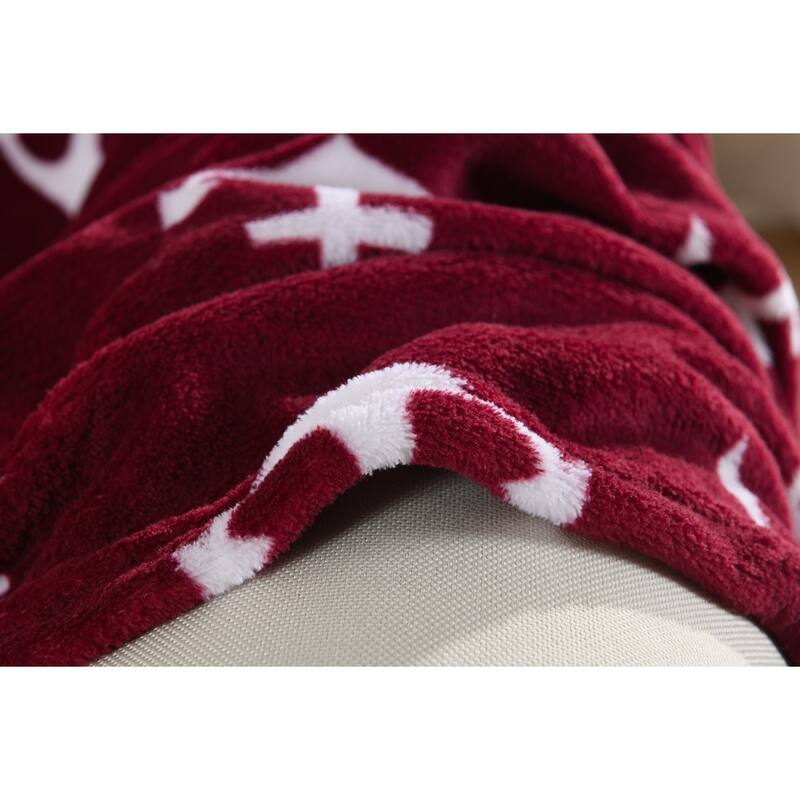Anchor Fleece Throw Blanket 50 By 60 Inches