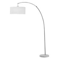 Shop Acme Cagney Floor Lamp In Brushed Silver And Marble Ships