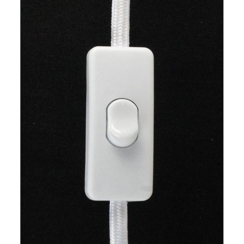 "Heater Shield" Beacon Series Triangle Corner Light, Plug-In 17' Cord, White by Home Concept