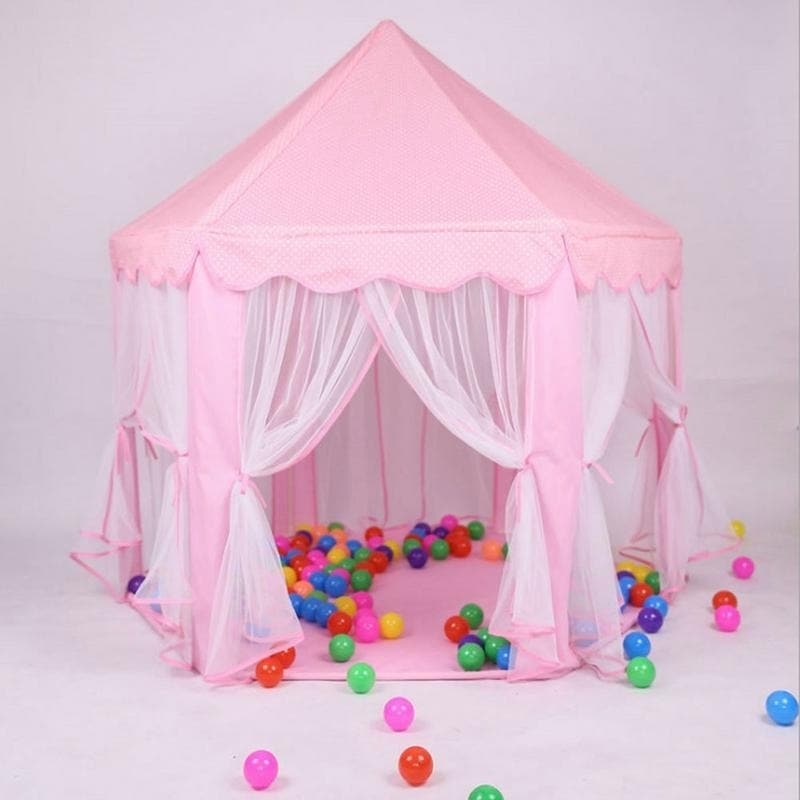 pink tent castle