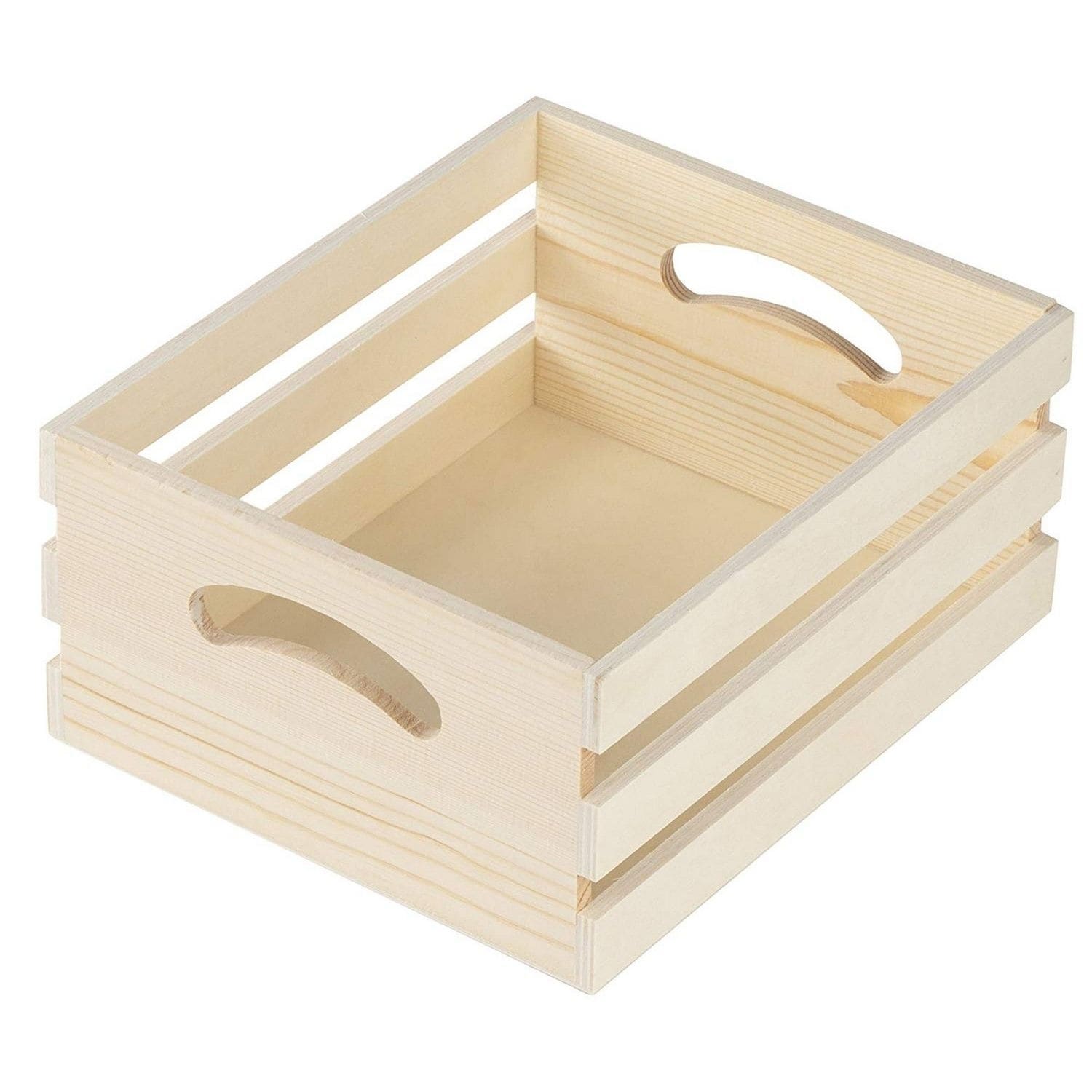 small wooden craft boxes