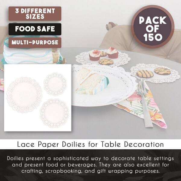 Shop Lace Doilies Paper 150 Piece Round Decorative Paper