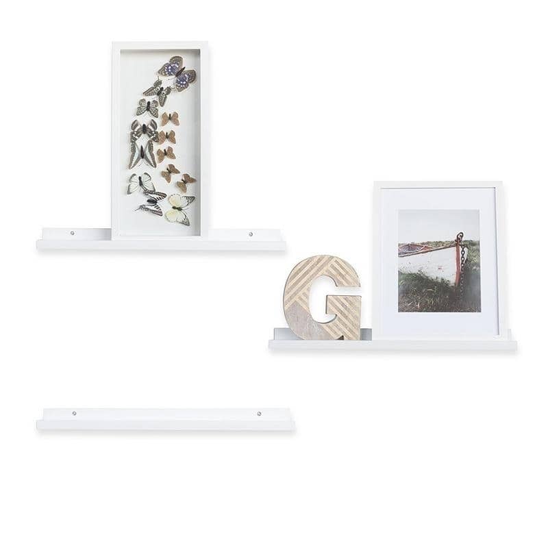 22" 46" Floating Picture Display Ledge Wall Mount Shelf Denver Modern Design White