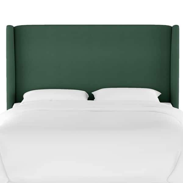 Shop Skyline Furniture Wingback Headboard In Mystere Jade