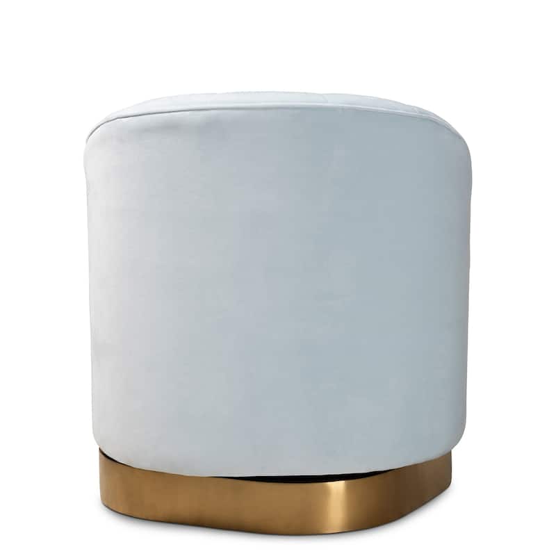 Fiore Glam and Luxe Upholstered Swivel Accent Chair