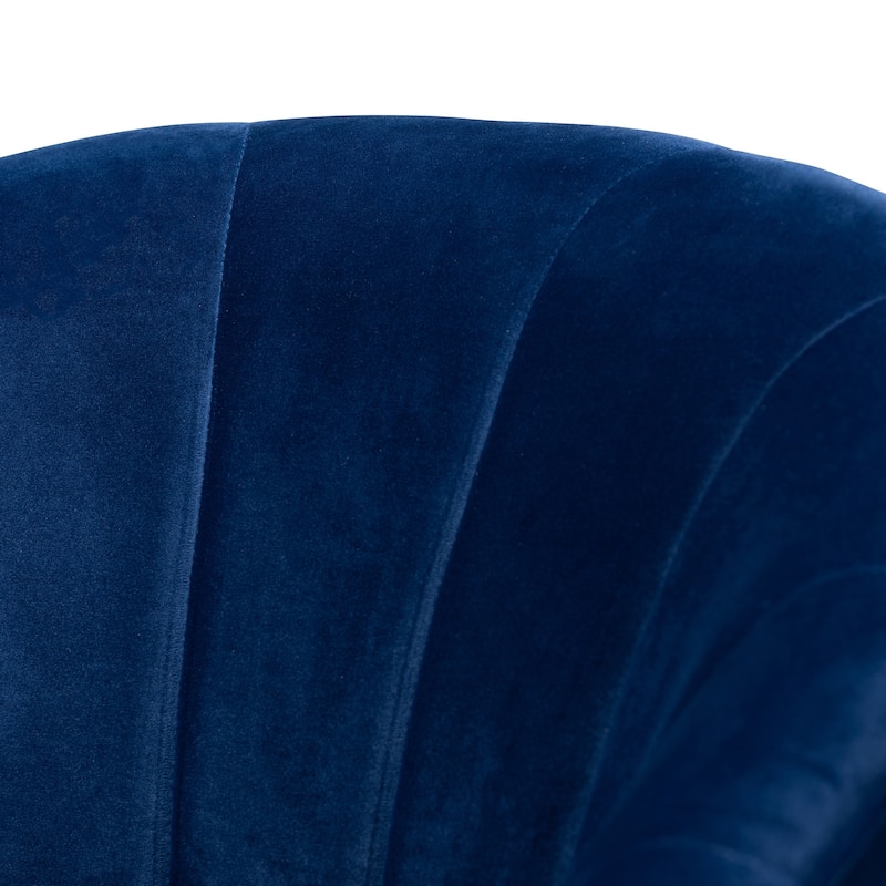 Fiore Glam and Luxe Upholstered Swivel Accent Chair