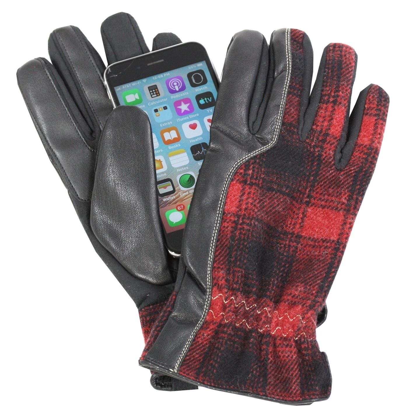 mens red gloves