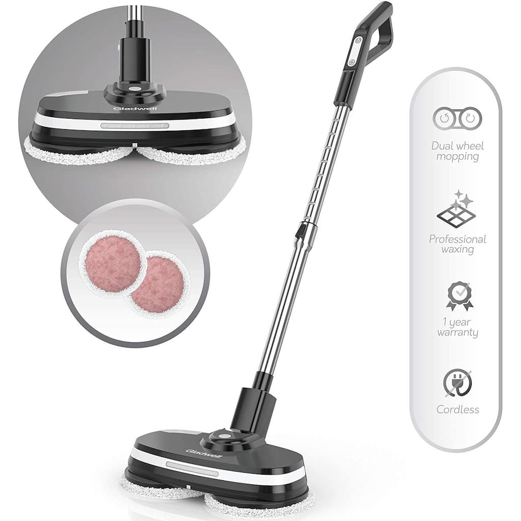 Gladwell Cordless Electric Mop - 3 in 1 Spinner, Scrubber, Buffer