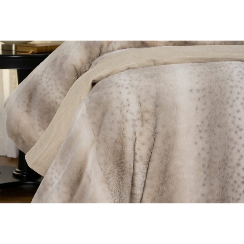 Siscovers Bernard Leopard Print Faux-Fur Duvet Set