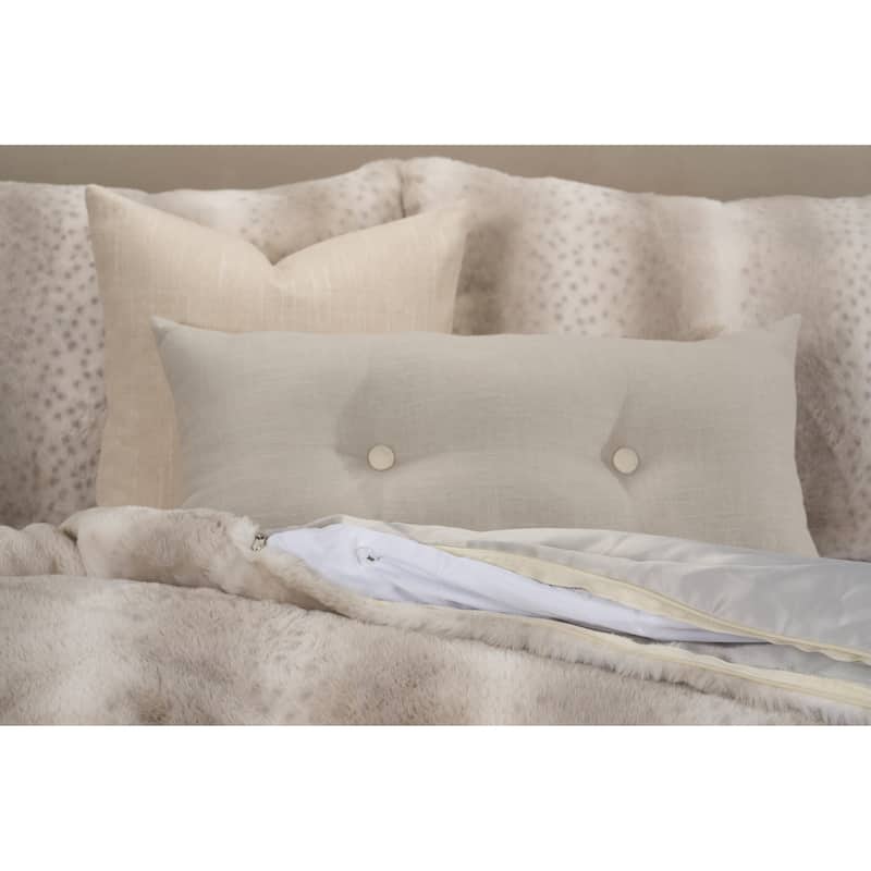 Siscovers Bernard Leopard Print Faux-Fur Duvet Set