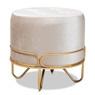 Lucienne Glam and Luxe Upholstered Ottoman