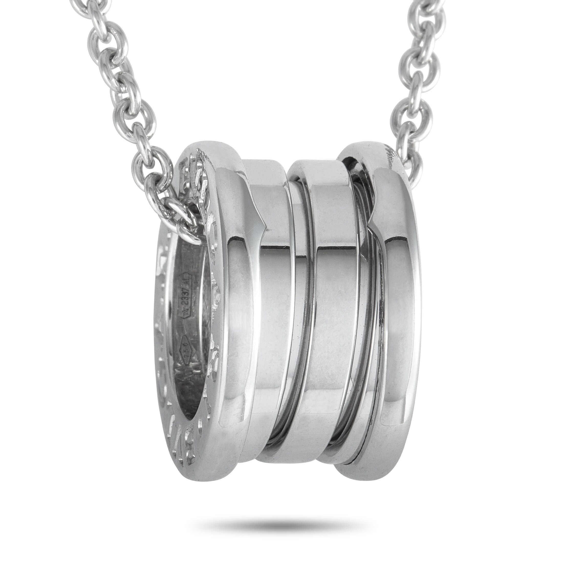 Shop Bvlgari B Zero1 White Gold 3 Band Ring Pendant Necklace Length N A On Sale Overstock