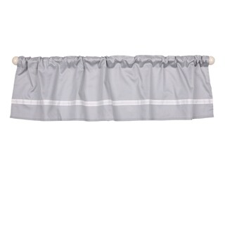The Peanut Shell Tailored Window Valance in Grey
