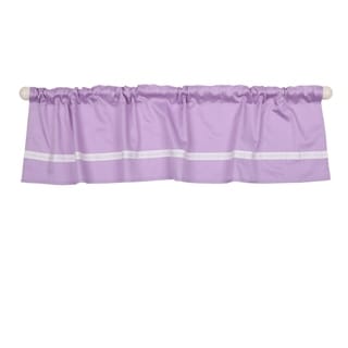 The Peanut Shell Tailored Window Valance in Purple