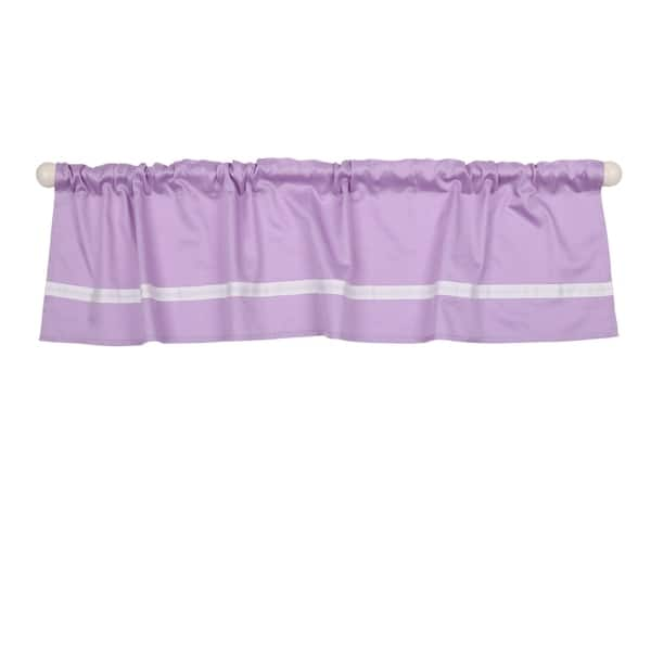 slide 1 of 1, The Peanut Shell Tailored Window Valance in Purple