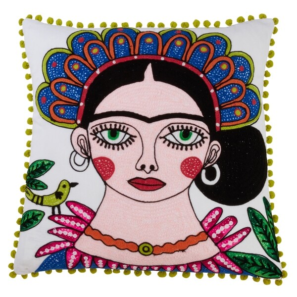 frida kahlo embroidered pillows