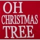 preview thumbnail 3 of 5, Throw Pillow With Oh Christmas Tree Design