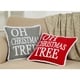 preview thumbnail 5 of 5, Throw Pillow With Oh Christmas Tree Design