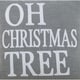 preview thumbnail 4 of 5, Throw Pillow With Oh Christmas Tree Design