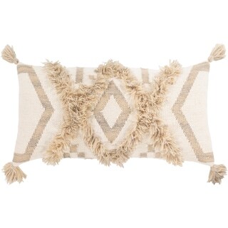 Hand Woven Boho 12x30 inch Lumbar Throw Hand Woven Boho Throw Pillow