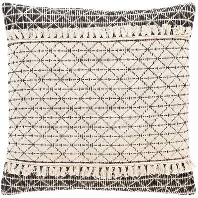 Livabliss Jena Bohemian Cotton 22-inch Poly or Feather Down Throw Pillow