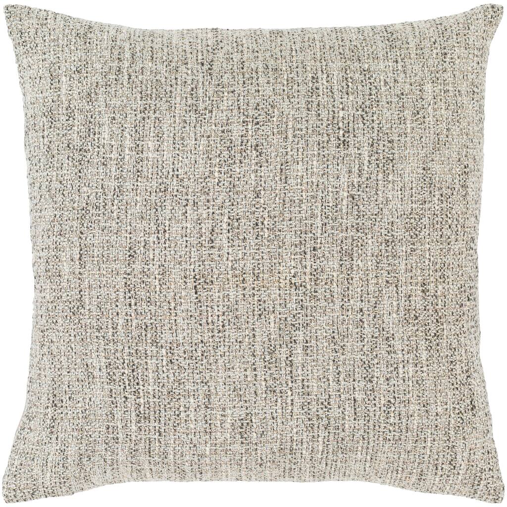 Hico Heathered Metallic 22-inch Poly or Feather Down Throw Pillow