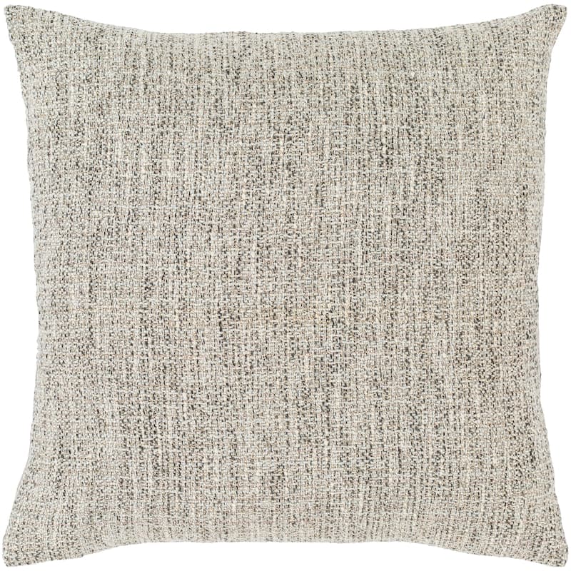Hico Heathered Metallic 22-inch Poly or Feather Down Throw Pillow