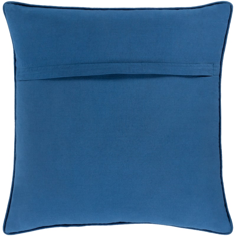 Keenan Embroidered Floral 18-inch Poly or Feather Down Throw Pillow