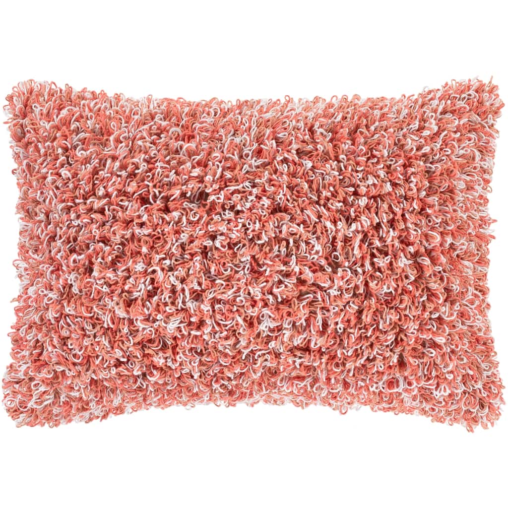 Malin Hand-Woven Shag 14 x 22-inch Poly or Down Lumbar Pillow