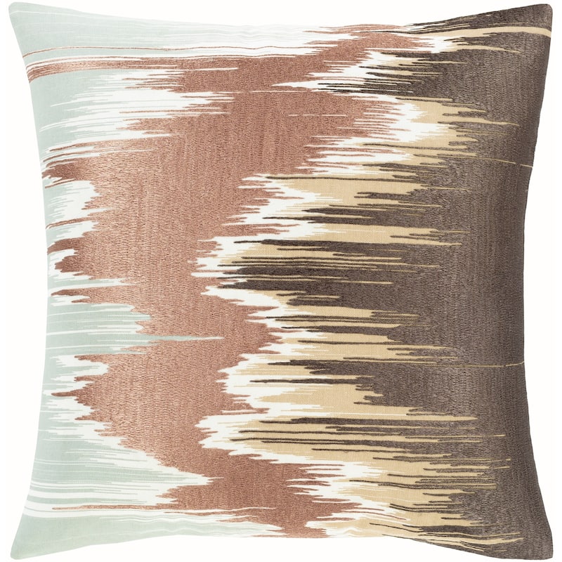 Artistic Weavers Lena Modern Hand-Embroidered 18-inch Throw Pillow Cover