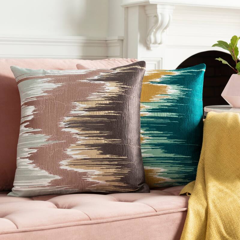 Artistic Weavers Lena Modern Hand-Embroidered 22-inch Throw Pillow Cover