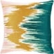 preview thumbnail 3 of 8, Artistic Weavers Lena Modern Hand-Embroidered 22-inch Throw Pillow Cover Teal