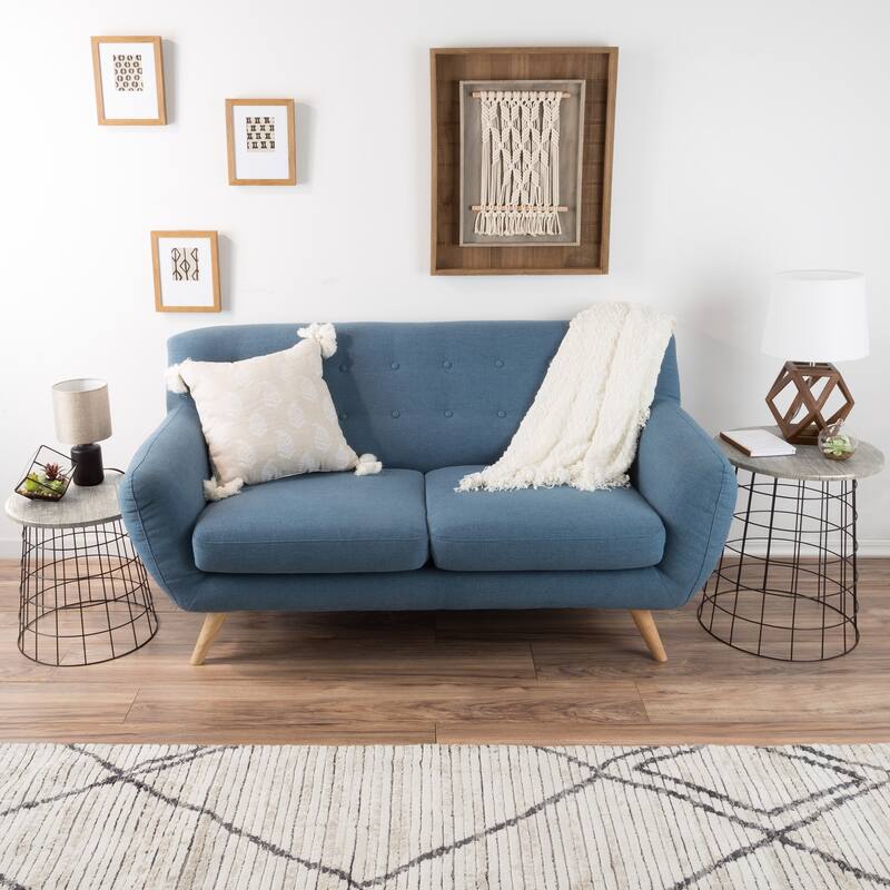 Set of 2 Nesting End Tables by Lavish Home - 17.5 x 17.5 x 20.5