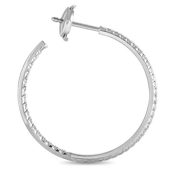 tiffany diamond hoop earrings inside out