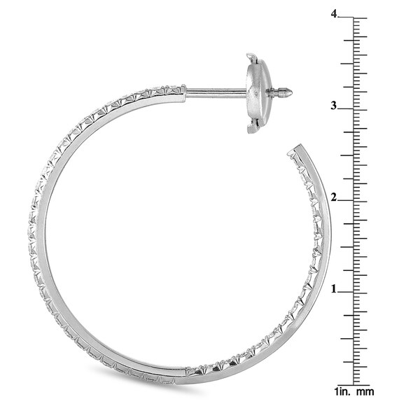 tiffany diamond hoop earrings inside out
