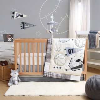 Sports League 3-Piece Crib Bedding Set by The Peanutshell