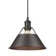 preview thumbnail 18 of 16, Orwell 1 Light Pendant - 10"